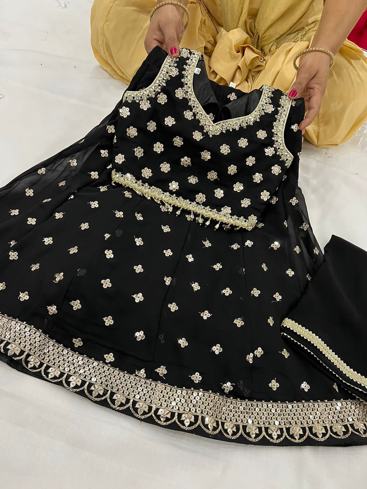 Beautiful designer lengha choli for kids