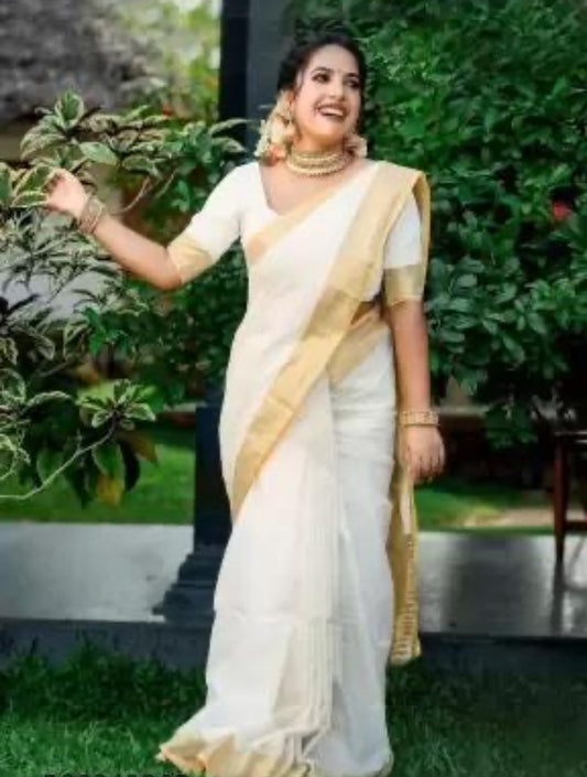 Beautiful designer cotton saree