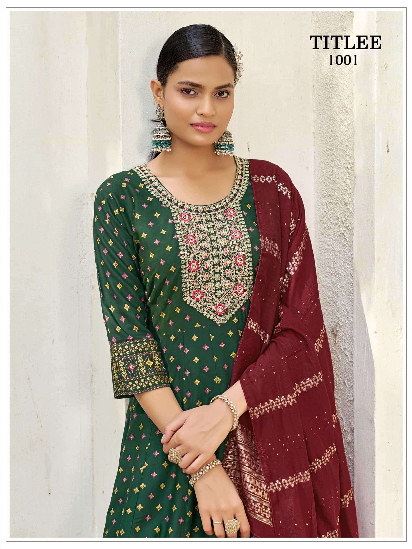 Beautiful designer Readymade Anarkali 3 Piece Suit