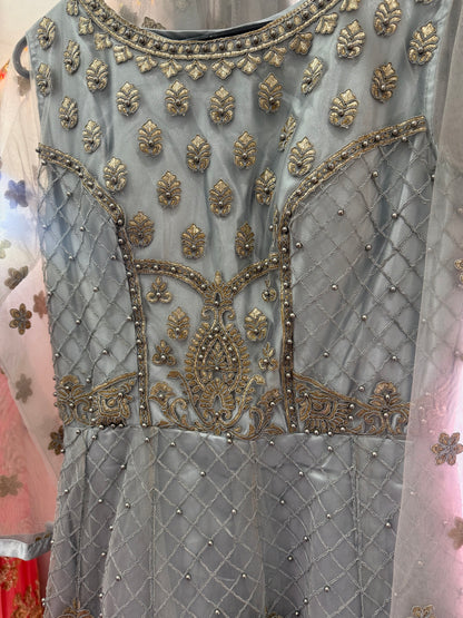 Beautiful designer gown style anarkali suit