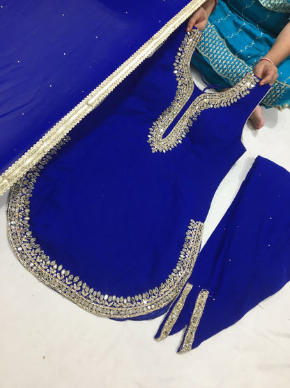 Beautiful designer dhoti patiala suit