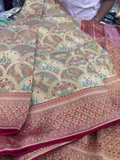 Beautiful designer pure silk saree