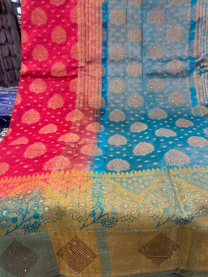 Beautiful designer silk saree