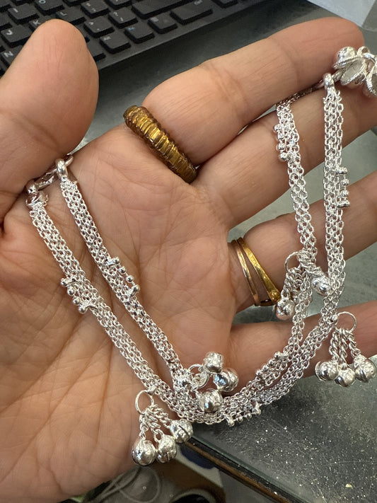 Beautiful designer anklets for kids 20cm