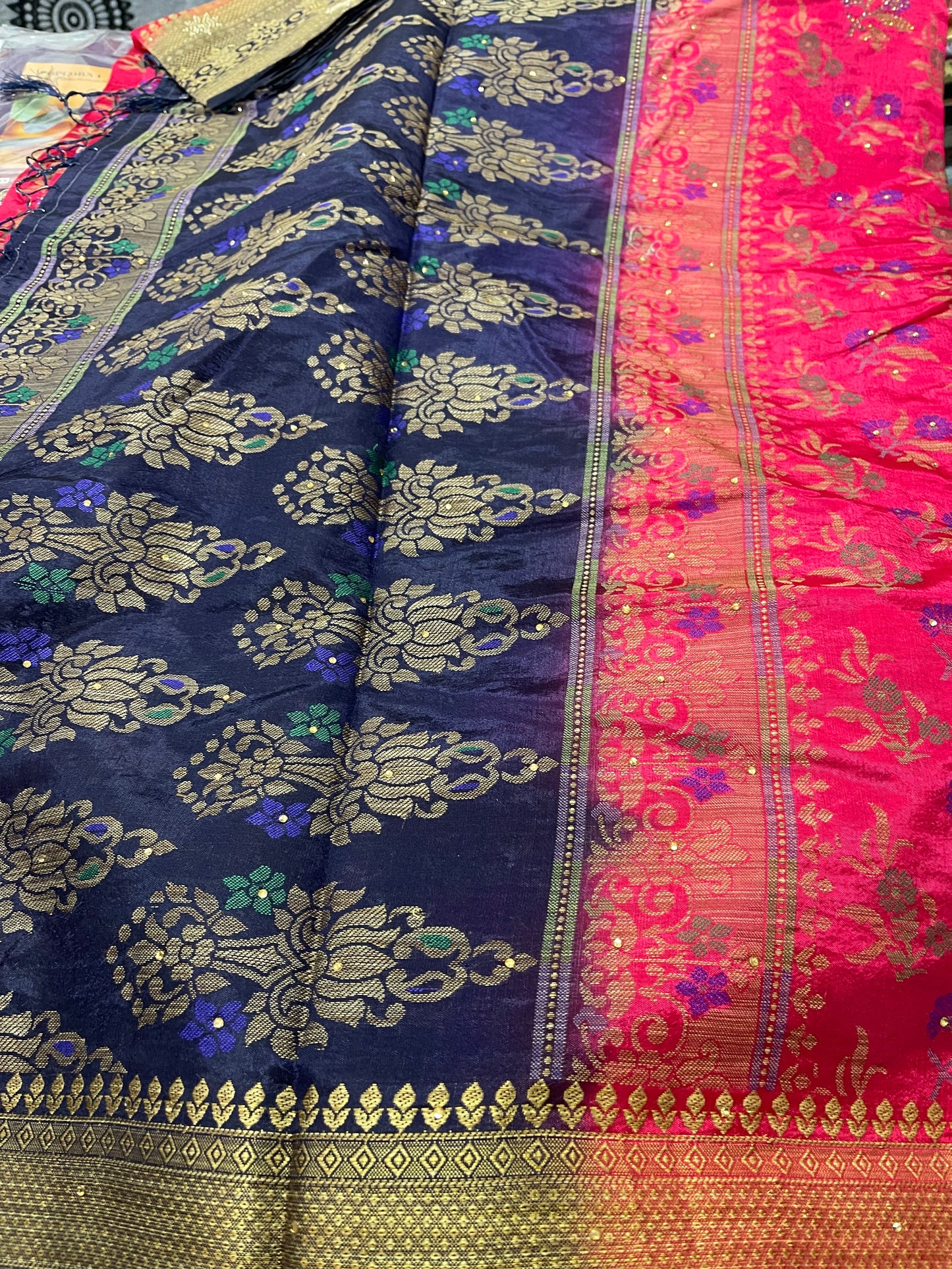 Beautiful designer silk saree