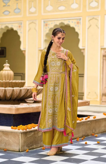 Beautiful designer plazo suit