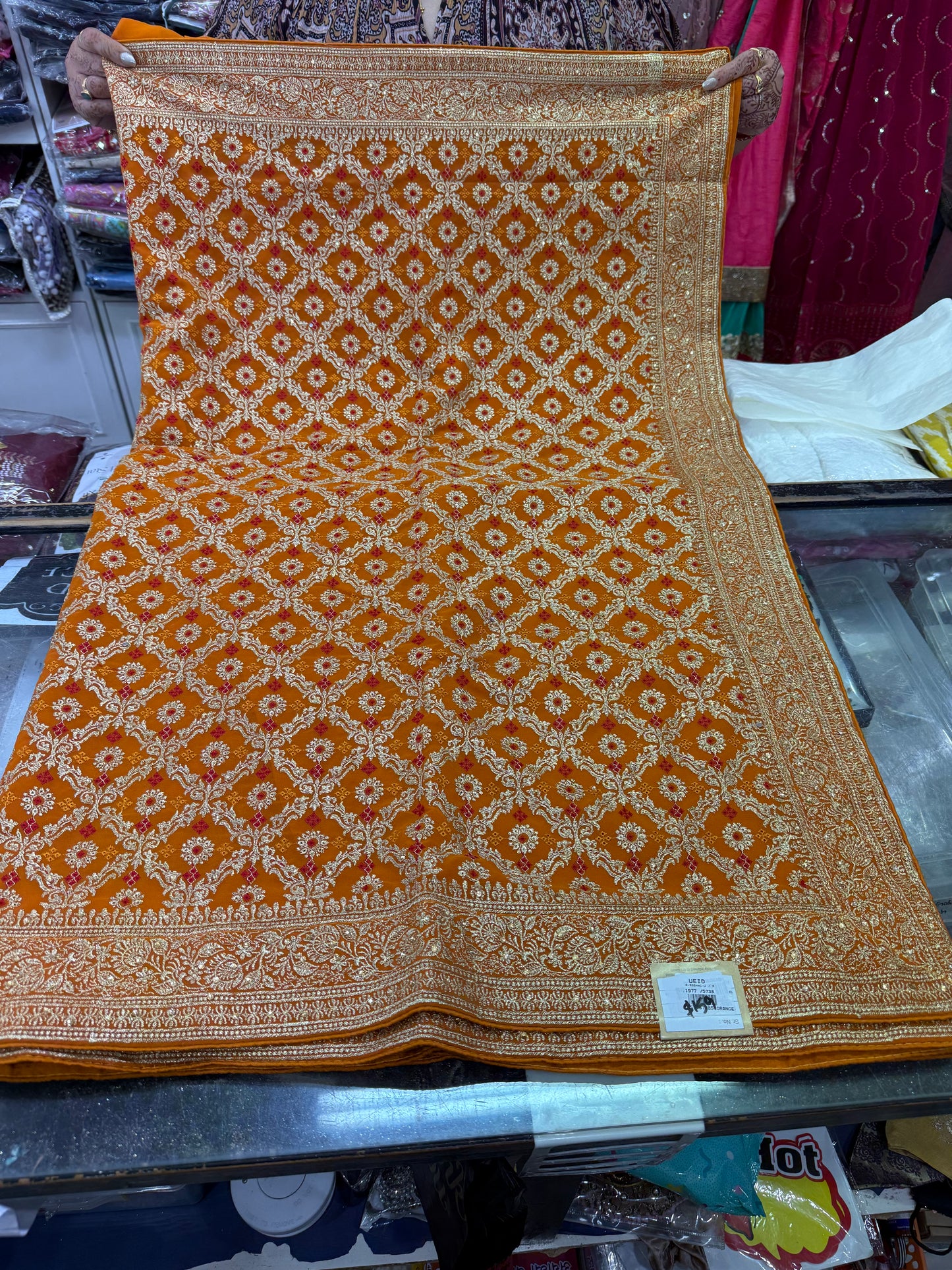 Beautiful designer fully embroidery saree