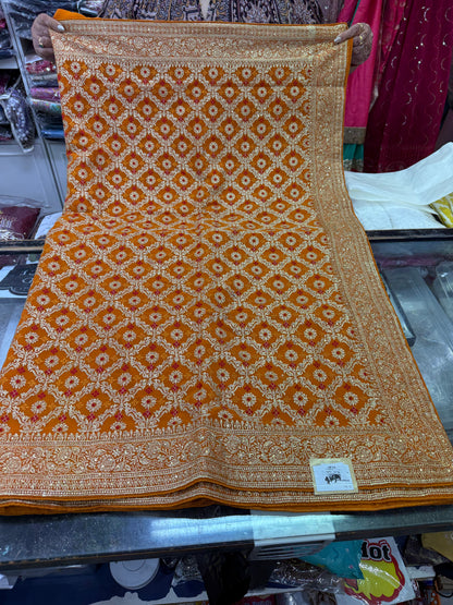 Beautiful designer fully embroidery saree