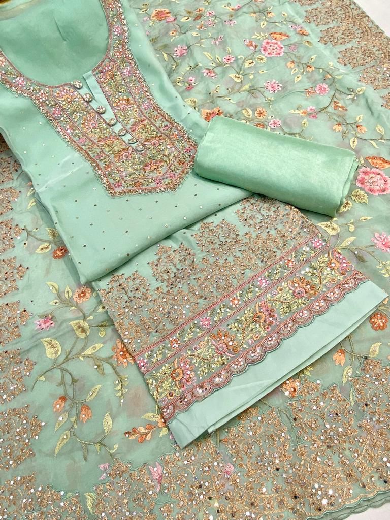 Beautiful designer unstitched suit