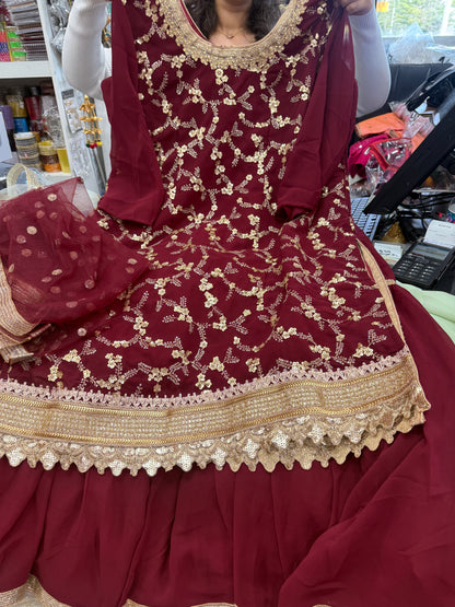 Beautiful designer sharara suit