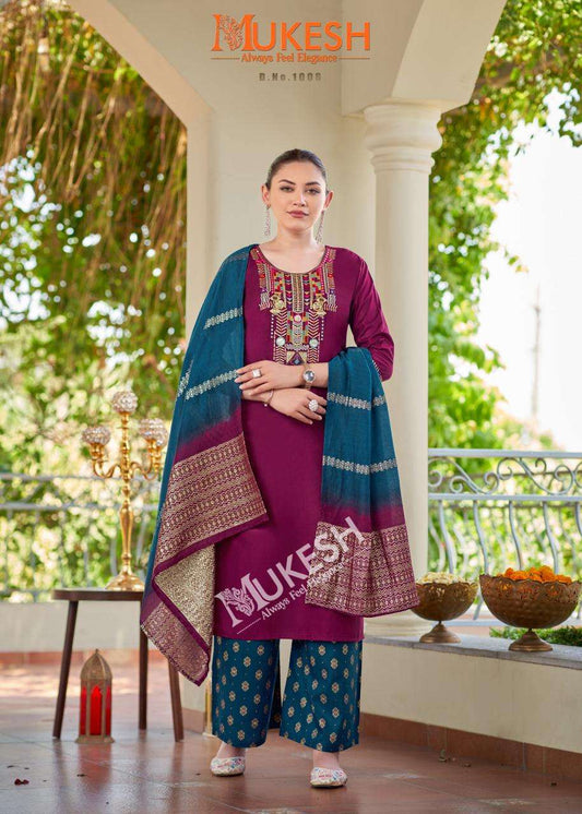 Beautiful designer Kurti plazo dupatta set