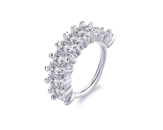 Beautiful designer American diamond stone nose ring