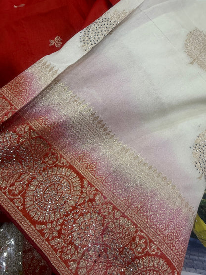 Beautiful designer silk saree