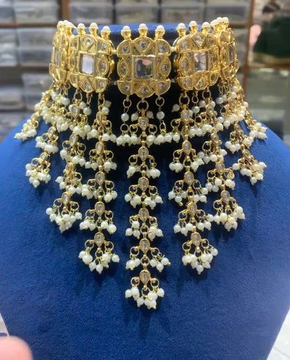 Beautiful designer kundan necklace set