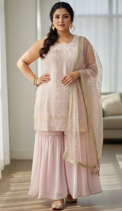 Beautiful designer sharara suit