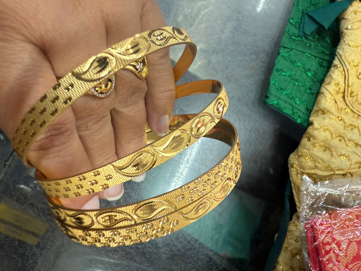 Beautiful gold plated bangles