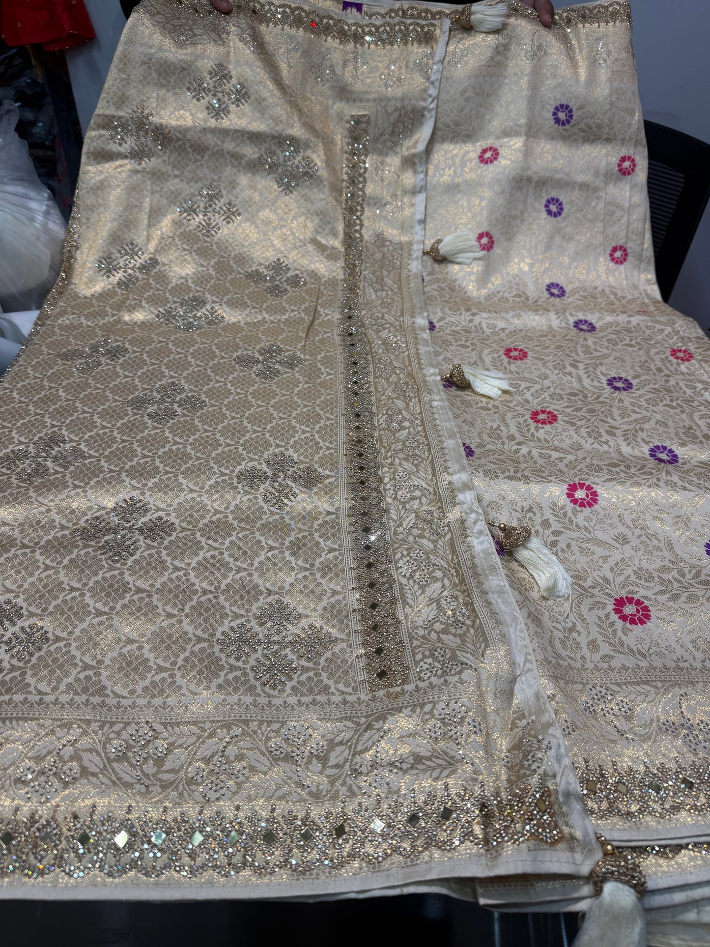 Beautiful designer pure silk saree