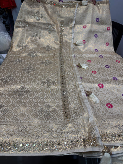 Beautiful designer pure silk saree