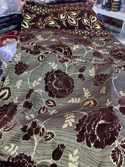 Beautiful designer velvet bedspread