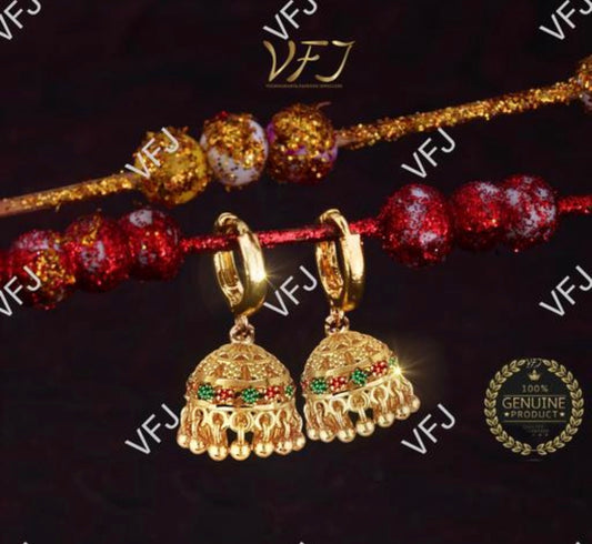 Beautiful designer gold plated jhumki