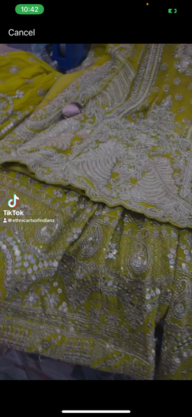 Beautiful designer heavily embroidery sharara suit