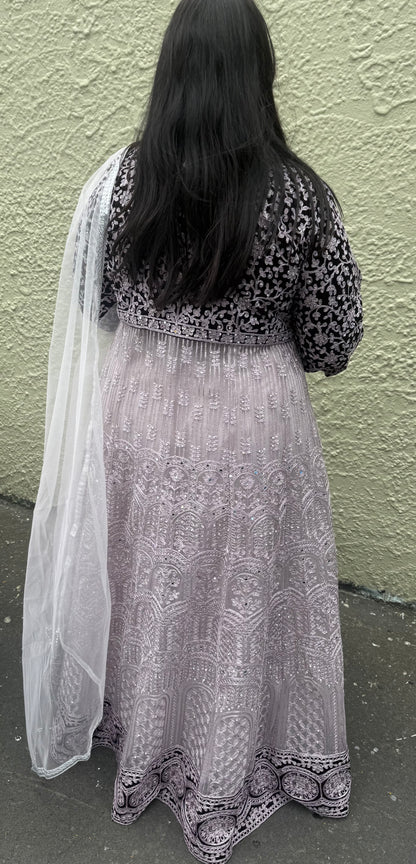 Beautiful designer long top lengha