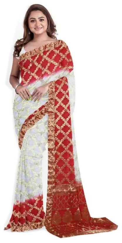 Beautiful designer banasari silk saree