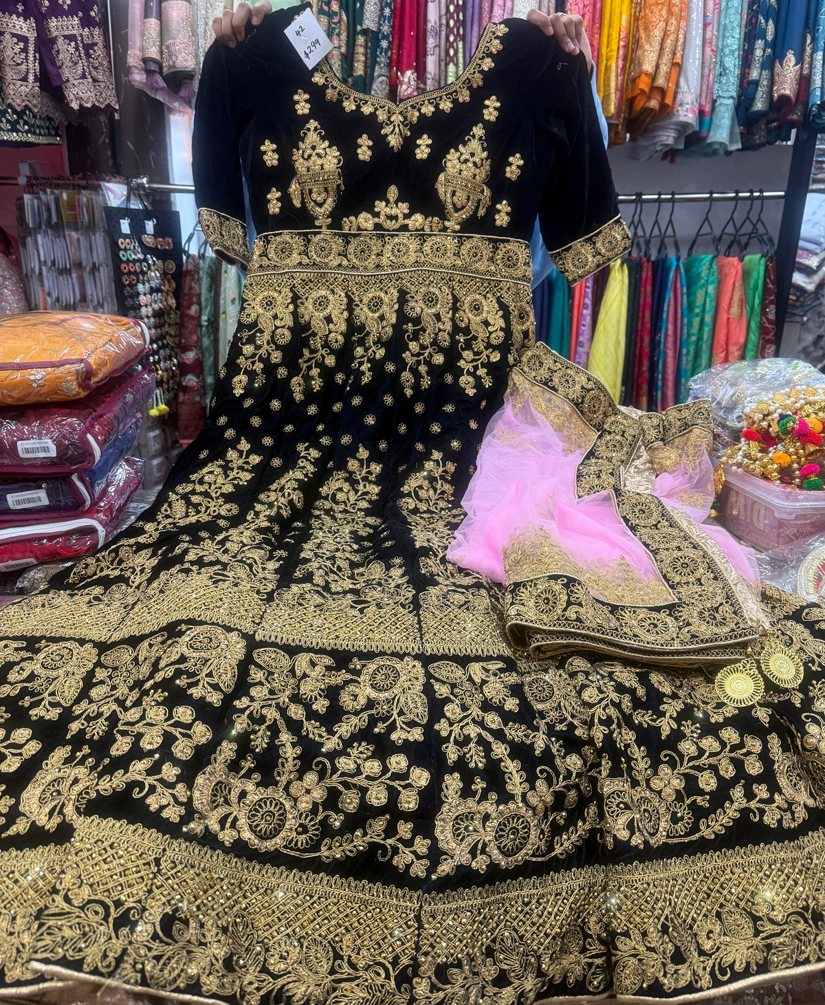 Beautiful designer gown style anarkali suit