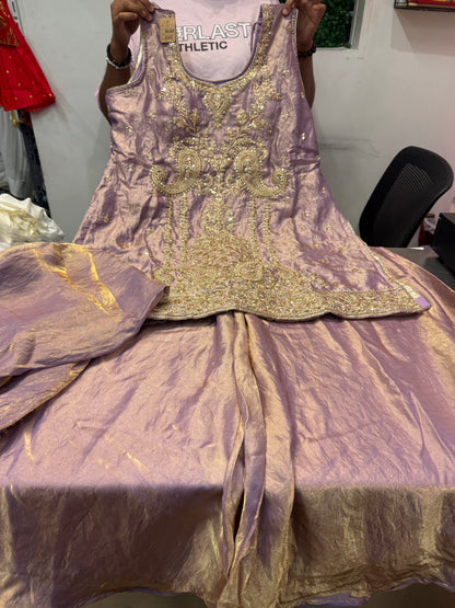 Beautiful designer plazo suit