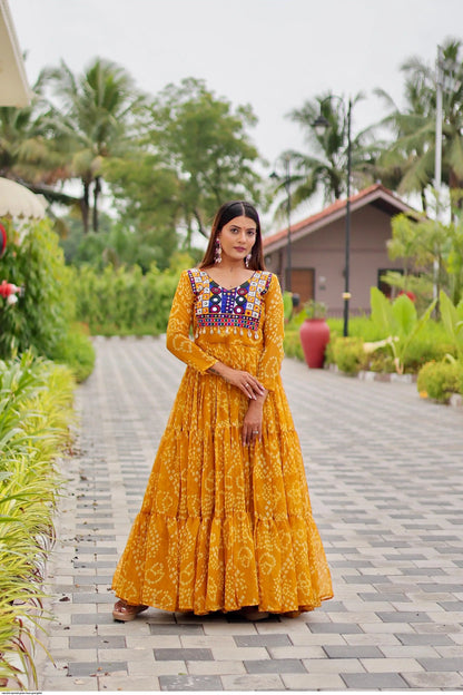 NAVRATRI SPECIAL GOWN FAUX GEORGETTE
