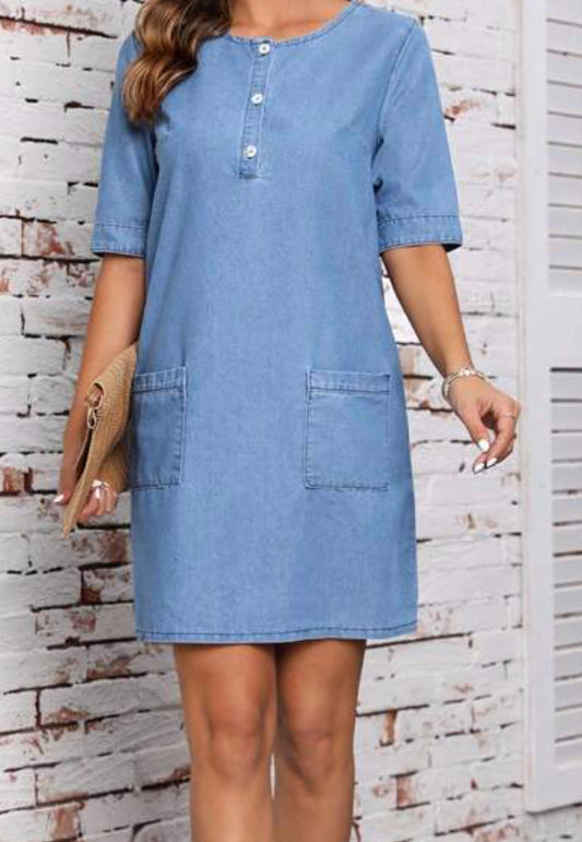 Beautiful designer denim dress style Kurti