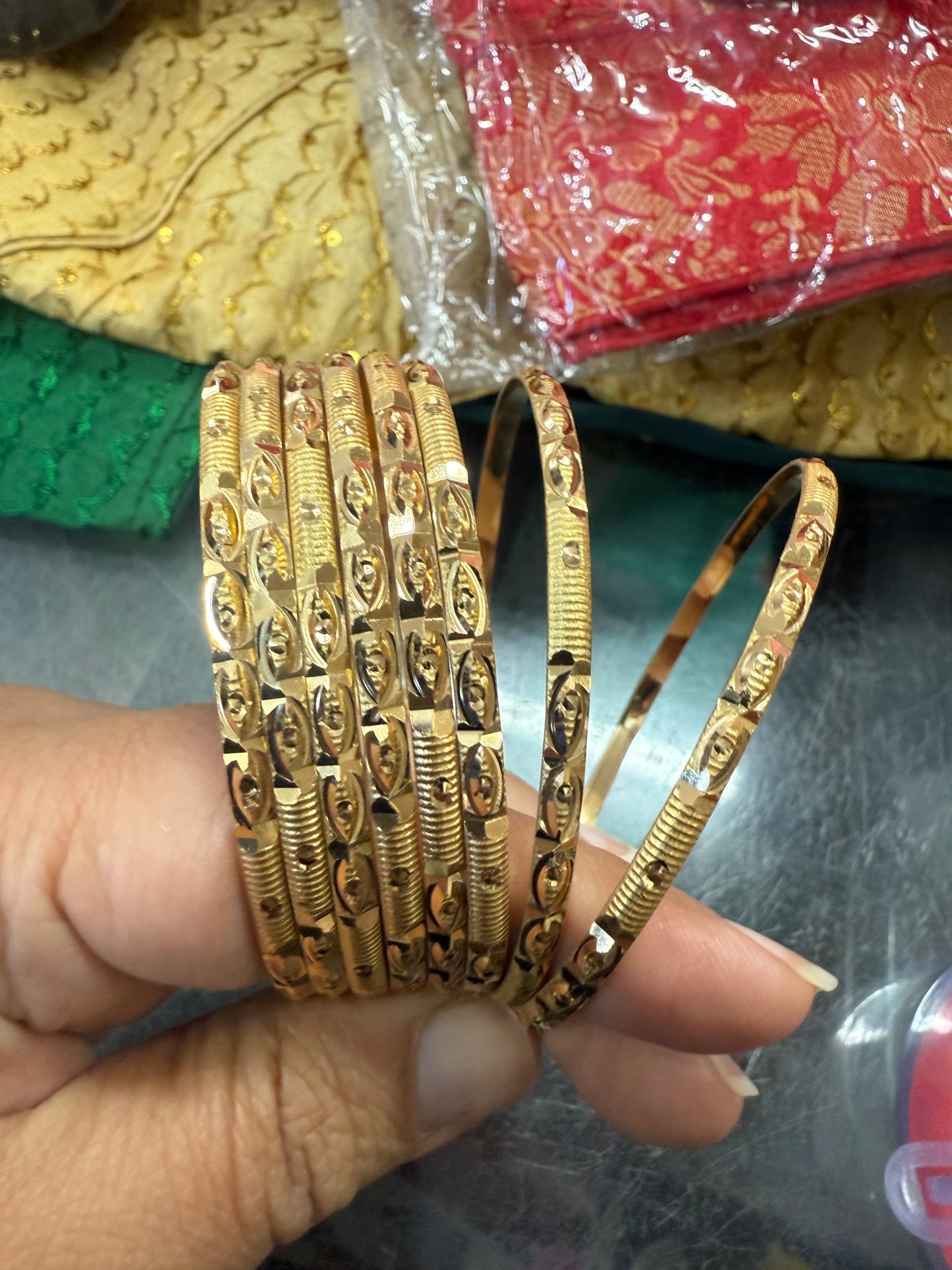Beautiful gold plated bangles