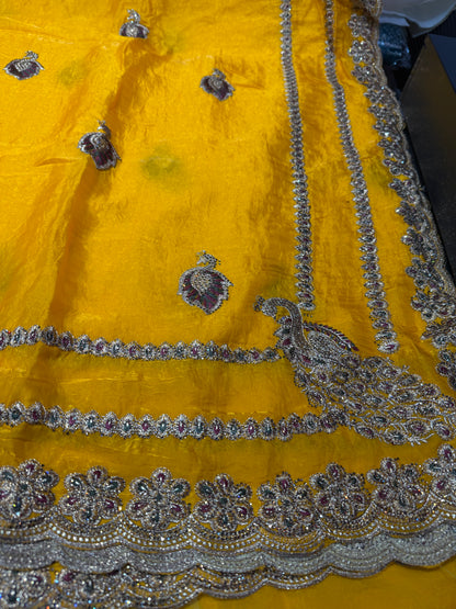 Beautiful designer fully embroidered Jimmy Choo saree