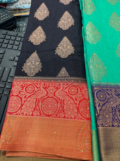 Beautiful designer silk saree