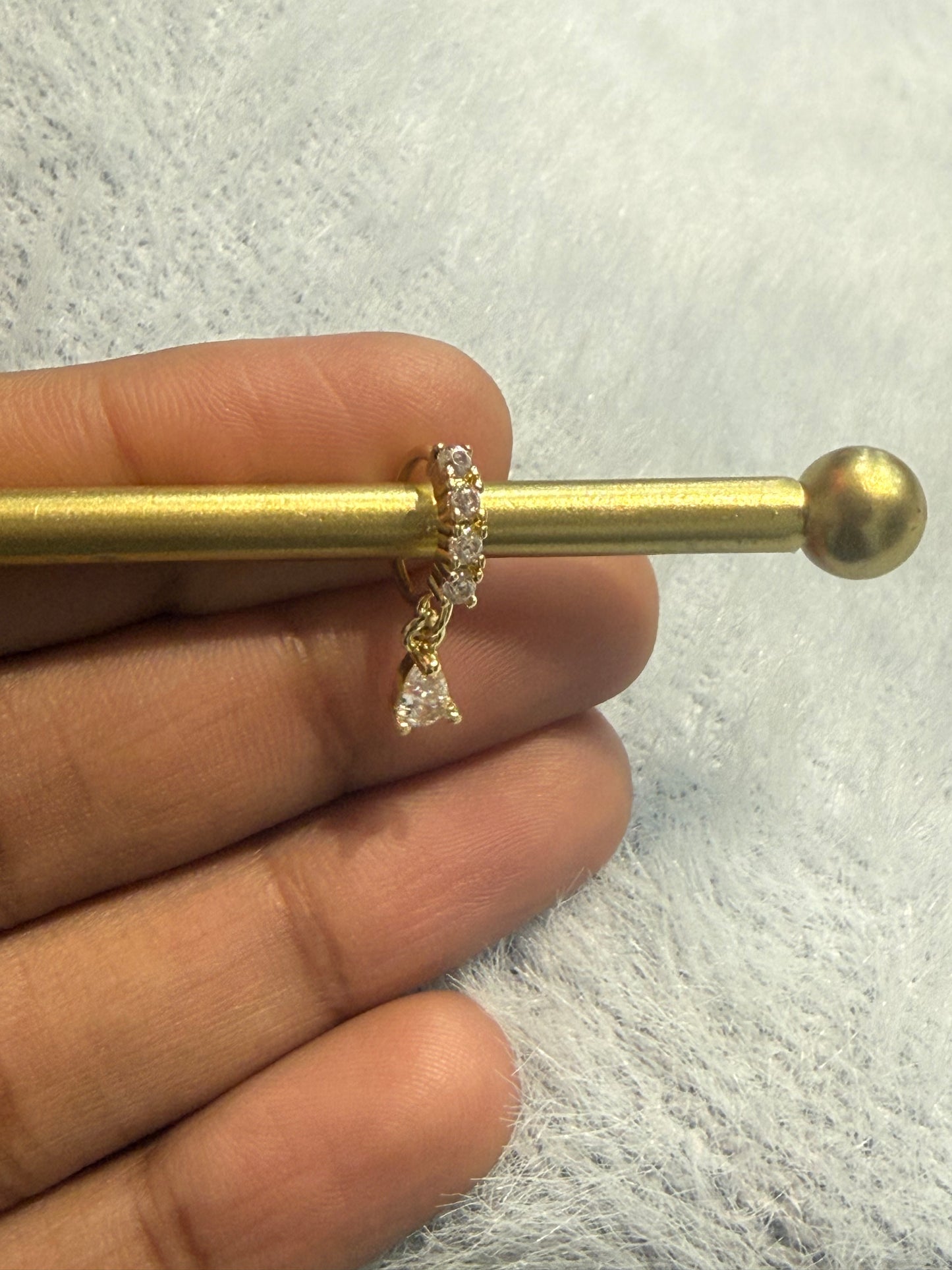 Beautiful designer stone nose ring