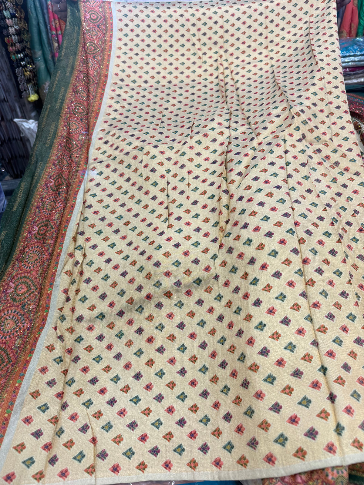 Beautiful designer pure silk saree