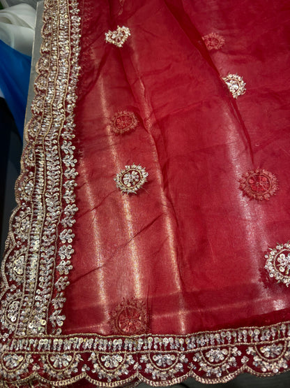 Beautiful designer bridal dupatta