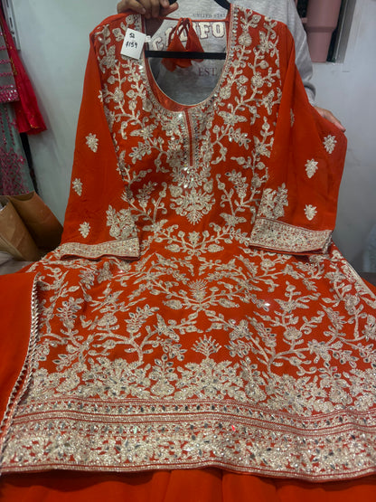 Beautiful designer plazo suit