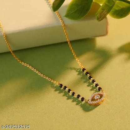 Beautiful designer American diamond mangalsutra