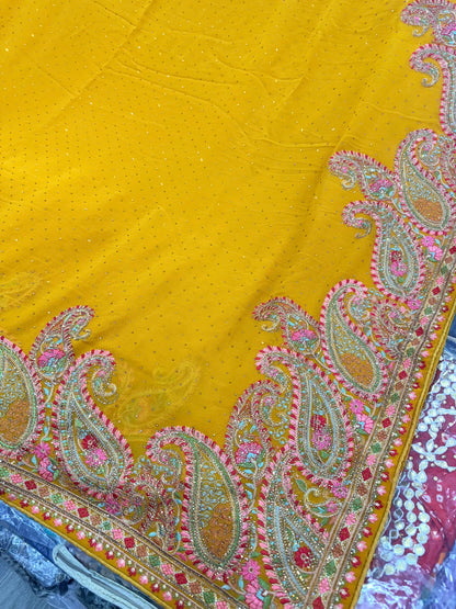 Beautiful designer Kashmiri embroidered saree