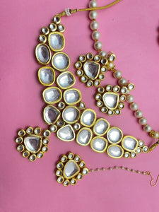 Beautiful designer kundan necklace set
