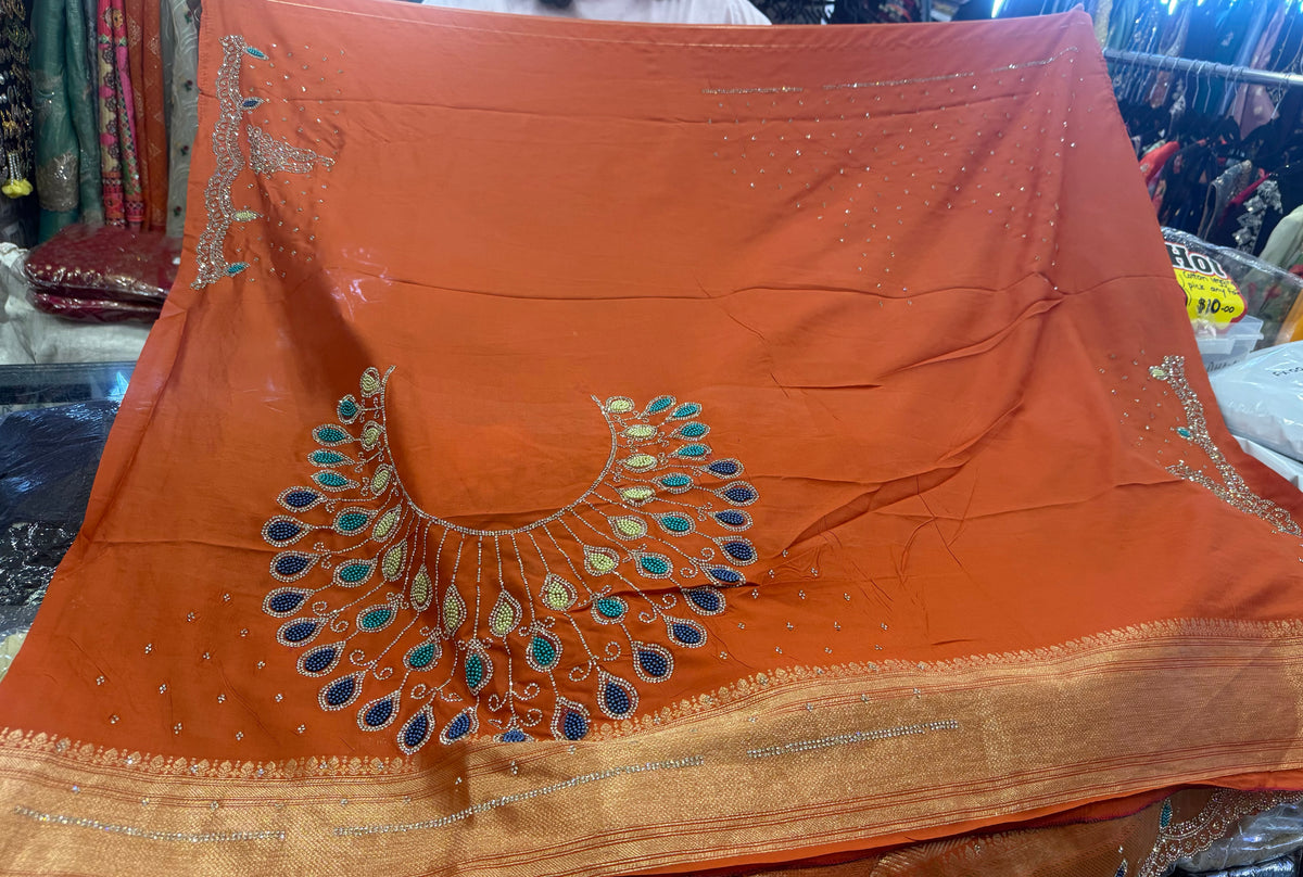 Beautiful designer pure silk saree