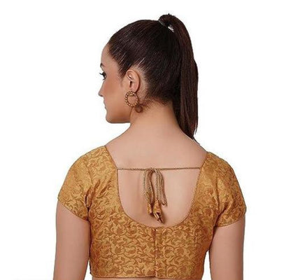 Beautiful designer brocade silk readymade blouse