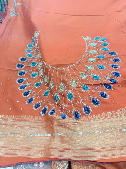 Beautiful designer pure silk saree