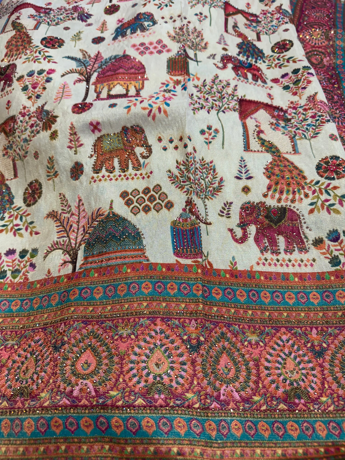 Beautiful designer pure silk saree