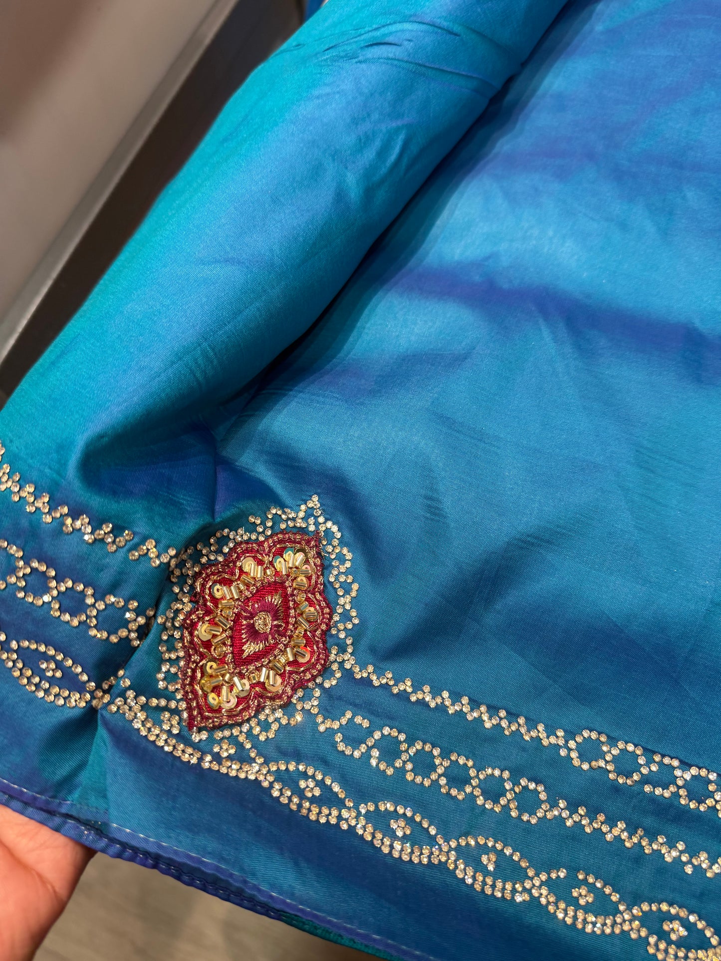 Beautiful designer pure silk saree