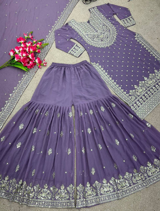 Beautiful designer sharara suit