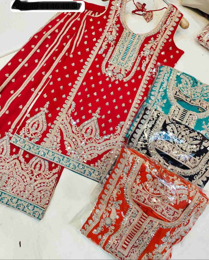 Beautiful designer plazo suit