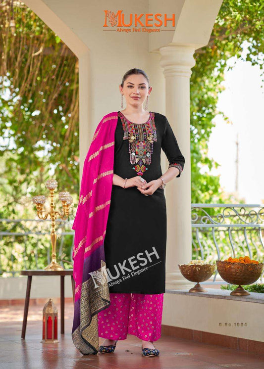 Beautiful designer Kurti plazo dupatta set