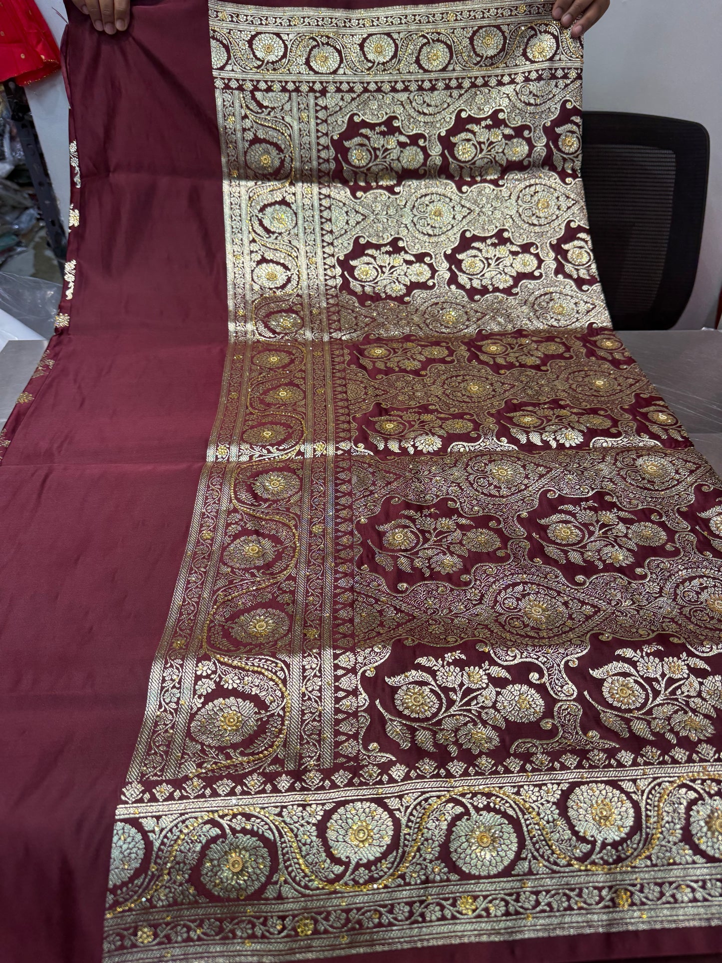 Beautiful designer pure silk saree